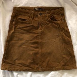 Prana Trinity cord A line mini skirt